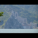 Die Festung Golubac auf der serbischen Donauseite